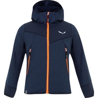 Salewa Kinder Agner Melange Hoodie Jacke (Größe 164, blau)