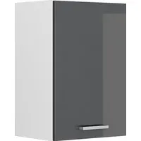 Vicco Hängeschrank R-Line, Anthrazit Hochglanz/Weiß 40 cm
