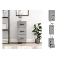 VidaXL Sideboard Grau Sonoma 34,5x34x90 cm Holzwerkstoff