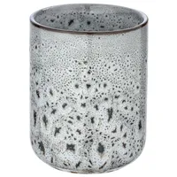 Wenko Zahnputzbecher Oviedo, Keramik 7,5x9,5x7,5cm, Grau - Wenko