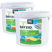 BAYZID® 2x 5 kg Chlortabs 200g langsam löslich im