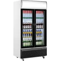 Saro Getränkekühlschrank mit Werbetafel - 2-türig Modell GTK 800