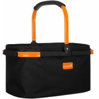 AluBox Einkaufskorb 25 Liter BLACK EDITION - Polyester schwarz,