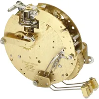 HERMLE Tischuhrwerk Hermle 130-020, 8-Tage, Schwebe-Unruh, Schlag auf Gong
