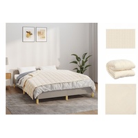 VidaXL Gewichtsdecke Hellcreme 122x183 cm 5 kg Stoff