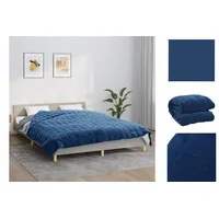 VidaXL Gewichtsdecke Blau 200x220 cm 13 kg Stoff