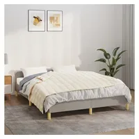 VidaXL Gewichtsdecke Hellcreme 140x200 cm 10 kg Stoff