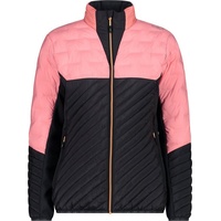 CMP WOMAN JACKET Hybrid antracite-pesca 36