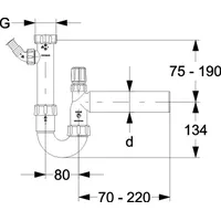 LE SANITAIRE Haas PP-Röhrensiphon 1 1/2" DN50 mit einem