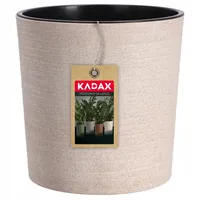 Kadax Blumentopf mit Holzspänen, Übertopf mit Einlage, Topf, Gartenschale,