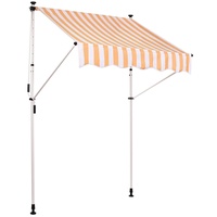 CLP Klemm-Markise Westerly 350x120 cm/weiß/gelb