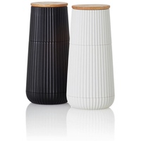 AdHoc Salz- & Pfeffermühle Scape 2tlg. Kunststoff Schwarz, Weiß