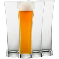 Schott Zwiesel BEER BASIC Weizenbierglas 0,5 l (4er-Set), geradlinige