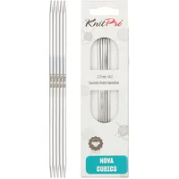 KnitPro Nova Cubics Strumpfstricknadeln 5-Stücke, 20 cm Länge x