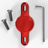 Muc-Off Secure Tag Holder V2 Für Apple AirTag, rot,