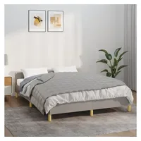 VidaXL Gewichtsdecke Grau 135x200 cm 10 kg Stoff