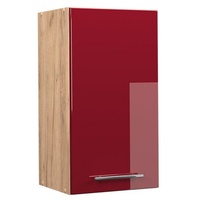 Vicco Hängeschrank Fame-Line Bordeaux Hochglanz/Goldkraft Eiche 40 cm