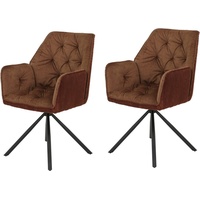 Hela Esszimmersessel HELA "Inge I", braun (copper), B:56cm T:61cm,