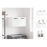 VidaXL Wandschrank Hochglanz-Weiß 60x36,5x35 cm Holzwerkstoff
