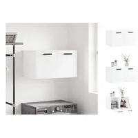 VidaXL Wandschrank Hochglanz-Weiß 60x36,5x35 cm Holzwerkstoff