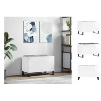 VidaXL Plattenschrank Hochglanz-Weiß 74,5x38x48 cm Holzwerkstoff
