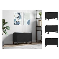 VidaXL Plattenschrank Schwarz 74,5x38x48 cm Holzwerkstoff
