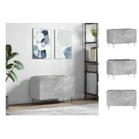 VidaXL Plattenschrank Betongrau 74,5x38x48 cm Holzwerkstoff