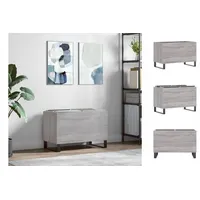 VidaXL Plattenschrank Grau Sonoma 74,5x38x48 cm Holzwerkstoff