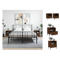 VidaXL Nachtschrank Eichen-Optik 40 x 35 x 47,5 cm