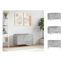 VidaXL Plattenschrank Betongrau 74,5x38x48 cm Holzwerkstoff