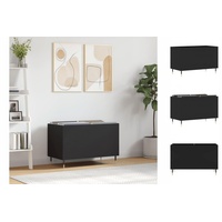 VidaXL Plattenschrank Schwarz 74,5x38x48 cm Holzwerkstoff
