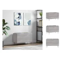 VidaXL Plattenschrank Grau Sonoma 74,5x38x48 cm Holzwerkstoff