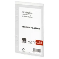 Bsb Ersatzeinlage Sichthüllen für Visitenkarten - Größe: Circa A6-6-Fach