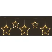 Spetebo Metall Stern Lichtervorhang warm weiß - 120 cm