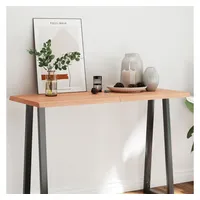 VidaXL Tischplatte 120x50x(2-4) cm Massivholz Behandelt Baumkante