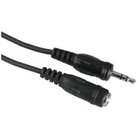 Hama Audio-Kabel 3,5-mm-Klinken-Stecker/Kupplung, Stereo, 2,5 m