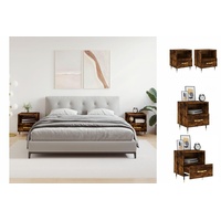 VidaXL Nachtschrank 40 x 35 x 47,5 cm Räuchereiche