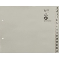 Leitz Registerserie 13120085 DIN A4 A-Z für 12Ordner Tauenpapier