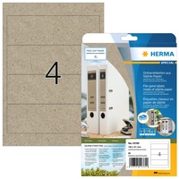 Herma Ordneretiketten, 192x61mm, braun, matt, 20 Blatt (80 Etiketten)