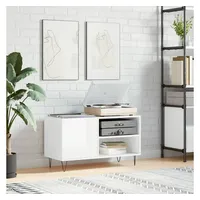 VidaXL Plattenschrank Hochglanz-Weiß 85x38x48 cm Holzwerkstoff