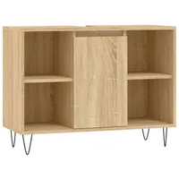 VidaXL Badschrank Sonoma-Eiche 80x33x60 cm Holzwerkstoff