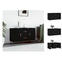 VidaXL Sideboard Schwarz 100x36x60 cm Holzwerkstoff