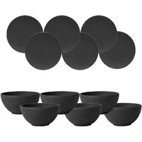 Villeroy & Boch Manufacture Rock Bowl Set schwarz