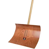 Idealspaten Schneeräumer Pressholz mit Stiel 55 cm breit