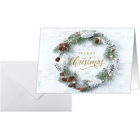 Sigel Weihnachtskarten Christmas wreath