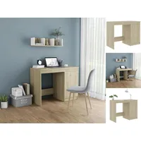 VidaXL Schreibtisch Sonoma-Eiche 100x50x76 cm Holzwerkstoff