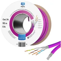 HB-Digital CAT 7a Verlegekabel Duplex Installationskabel max. 1200 MHz