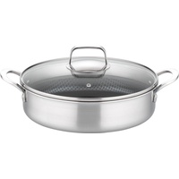 GSW Servierpfanne Inoxxa Black, mit Glasdeckel