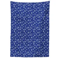 ABAKUHAUS Leuchtturm Tischdecke, Maritime Silhouetten, Druck mit Klaren Farben