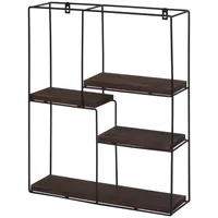 MCW Wandregal K76 51x40x11cm Dunkelbraun